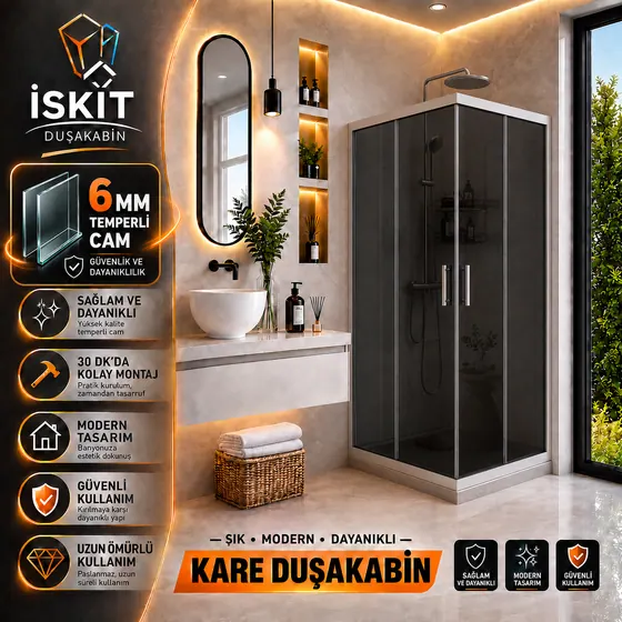 KARE ( Füme Cam) ( Parlak ) Profil Modellerimiz