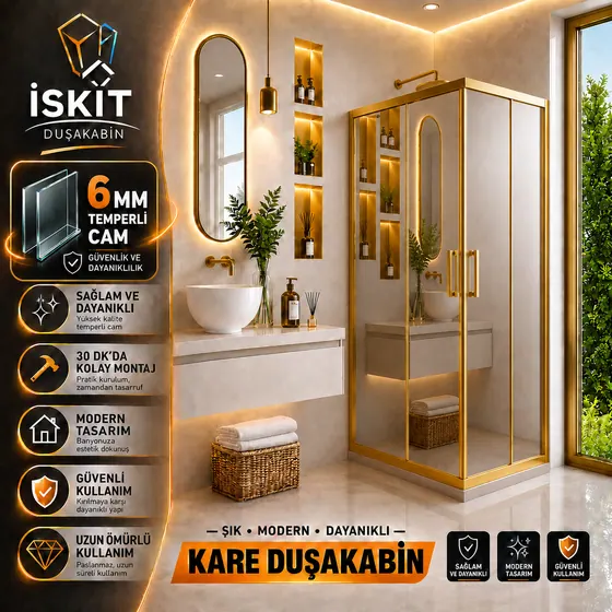 KARE ( Reflekte Aynalı Cam ) (Gold) Profil Modellerimiz